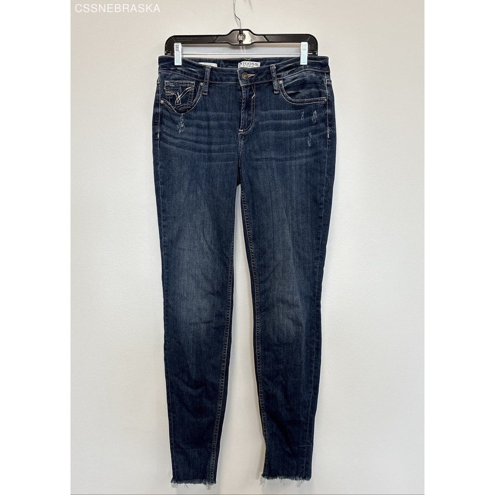 Vigoss‎ Blue Women's Skinny Faded Jeans - Size 6